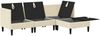 vidaXL Wohnzimmergarnitur 4 pcs Creme Stoff 3413780 Bild 4