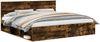 vidaXL Bettrahmen Geräucherte Eiche 200 x 200 cm Massives Kiefernholz 3410559 Bild 2
