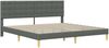 vidaXL Bettrahmen mit Kopfteil Dunkelgrau 180 x 200 cm Stoff 42027810 Bild 3