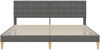 vidaXL Bettrahmen mit Kopfteil Dunkelgrau 180 x 200 cm Stoff 42027810 Bild 4