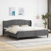 vidaXL Bettrahmen mit Kopfteil Dunkelgrau 180x200 cm Samt 3415221 Bild 1