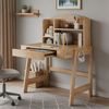MODFU Schreibtisch Jugendschreibtisch mit Schublade, Stauraum & Haken (Kinderschreibtisch höhenverstellbar), ideal für Kinderzimmer, Lernplatz & funktionale Wohnbereiche Bild 2