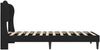 vidaXL Bettrahmen mit Kopfteil Schwarz 100 x 200 cm Samt 42027903 Bild 5