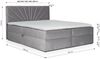 Boxspringbett CARERRA 200x200 cm Altrosa Bild 3