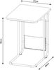Laptoptisch Dyrøy 56x48x37cm Weiß/Eiche [en. casa] Bild 3