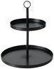 BOLTZE Etagere Samina Etagere schwarz 33cm (1 Stück), Eisen, (Etageren) Bild 2