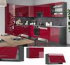 Hängeschrank Fame-Line Bordeaux Hochglanz 60 cm Flach Vicco Bild 2