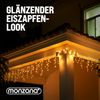 Deuba Lichterkette 15m 400 LED Innen & Außen Warmweiß Regenlichterkette Weihnachten Deko Regen Bild 4