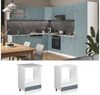 Herdumbauschrank R-Line Blau-Grau 60 cm ohne Arbeitsplatte Vicco Bild 2