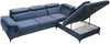 Vente-unique - SAMARA Sofa SamtStoff Blau - B 221 cm x H 75 cm x L 275 cm Bild 5