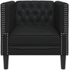 vidaXL Chesterfield-Sessel Schwarz Kunstleder 372652 Bild 4