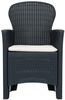 vidaXL Gartenstühle 2 Stk. mit Kissen Anthrazit Kunststoff Rattan-Optik 45599 Bild 4