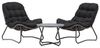 Venture Home Gartenlounge-Set Cala, großzügiges Outdoor-Set für hohen Sitzkomfort, (3-tlg), Loungemöbel rund, Stoffbezug, angenehm, weich Bild 2