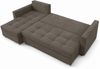 AX LIVING Ecksofa ELIF Braun mit Schlaffunktion L-Form, Sofa mit Bettkasten - Moderne Ecksofa, Wohnzimmer Ecksofa - Eckcouch Braun - Links Bild 5