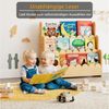 SpaceAid Bücherregal 3-stöckiges Kinderregal, Montessori-Bücherregal für Kleinkinder, 27T x 75B x 70H cm Bild 2