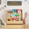 SpaceAid Bücherregal 3-stöckiges Kinderregal, Montessori-Bücherregal für Kleinkinder, 27T x 75B x 70H cm Bild 4