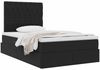 vidaXL Aufbewahrungsbett mit Matratze Schwarz 120 x 190 cm Samt 3372077 Bild 3