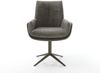 Drehstuhl Clea-Flex Bouclé Soft Schlamm Fußkreuz Effektfinish Titan 360° drehbar Wippfunktion Bild 2