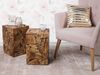 Beistelltisch Teakholz hellbraun quadratisch 30x30 cm NELSON Bild 3