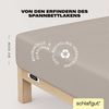Schlafgut 'Easy' Spannbettlaken, MADE IN GREEN by OEKO-TEX®, Gummizug: rundum, Jersey Elasthan, Sand Mid, L 140x200cm - 160x220cm Bild 3