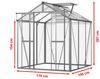 GFP Gewächshaus Picco 3 Aluminium-Rahmen 179 x 195 cm 6 mm Polycarbonat Platten Bild 5