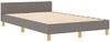 vidaXL Bettgestell mit Kopfteil Taupe 120 x 200 cm Stoff 3344722 Bild 4
