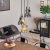 hofstein Hängeleuchte »Stio« Pendellampe,aus Stahl im Zink Used-Look, braun-Patina, schwarz, ohne Leuchtmittel, 3 flammige Vintage, Retro Hängelampe: E27 Bild 5