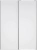 Dmora Kleiderschrank 2 Türen Maurice, Schlafzimmermöbel, Schrank, Garderobe, 150x61 h200 cm, Glänzendes Weiß Bild 5