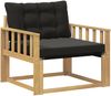 vidaXL Outdoor-Sofagarnitur Massives Akazienholz und Textilene Weiß 3439062 Bild 2