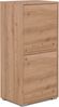 Finori Fyn 20D Regal, weiß | Regal für Wohnzimmer | Maß: B x H x T ca. 46 x 96,5 x 33,5 cm | Regal mit 2 Türen Bild 3