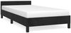 vidaXL Bettgestell mit Kopfteil ohne Matratze Schwarz 90x190 cm Samt 347545 Bild 2