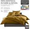 Bettwaesche-mit-Stil Mako-Satin Spannbettlaken gold 90x200cm Höhe 31-40cm Bild 2