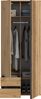 Xonox Tofta Kleiderschrank 2-türig in Artisan Eiche Nachbildung, 80x192x56 cm Bild 5