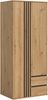 Xonox Tofta Kleiderschrank 2-türig in Artisan Eiche Nachbildung, 80x192x56 cm Bild 2