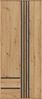 Xonox Tofta Kleiderschrank 2-türig in Artisan Eiche Nachbildung, 80x192x56 cm Bild 3