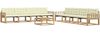 vidaXL Outdoor-Sofagarnitur 9 pcs Weiß und Creme 79 x 79 x 37 cm 3388536 Bild 2