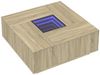 vidaXL Couchtisch mit Infinity-LED Sonoma-Eiche 100x100x40 cm 3284044 Bild 3
