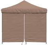 vidaXL Pop-Up Partyzelt, faltbar, Stahl / PE, Braun, mit 4 Seitenteilen, 315 x 292 x 292 cm Bild 3