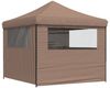 vidaXL Pop-Up Partyzelt, faltbar, Stahl / PE, Braun, mit 4 Seitenteilen, 315 x 292 x 292 cm Bild 5