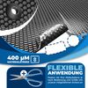 KESSER® Pool Solarabdeckplane | Solarfolie Stärke 120µm | Solarabdeckung Solarplane zuschneidbar | Poolsolarplane Solar Folie inkl. 1x Schere, 1x Lochzange & 12x Ösen | Poolheizung für Wassererwärmung Schwarz, Ø 488 cm Bild 2