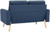 vidaXL 2-Sitzer-Sofa Blau Stoff [288707] Bild 5