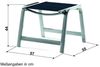 Sieger Royal Hocker mit Polyesterbeschichtung, Aluminium Graphit 57 x 43 x 56 cm Bild 3