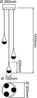 Brilliant Leuchten No. G93423-15 Pendelleuchte Frizzante LED 3-flammig chrom easyDim Bild 4