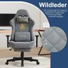 Andyou Gaming Stuhl Racing Gamer Sessel Grau Ergonomisch Bürostuhl Bild 4