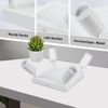 ZMH LED Deckenlampe 4 Flammig Deckenstrahler - Deckenleuchte Weiß 3000k 20W Deckenspot GU10 Modern Eckig Küchenlampe Schwenkbar 350° für Wohnzimmer Schlafzimmer Büro Bild 3