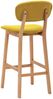 vidaXL 2-er Set Barhocker, Stoff Senfgelb, [289374] Bild 5