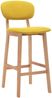 vidaXL 2-er Set Barhocker, Stoff Senfgelb, [289374] Bild 2