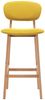 vidaXL 2-er Set Barhocker, Stoff Senfgelb, [289374] Bild 3