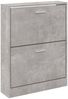 vidaXL Schuhschrank Betongrau 59x17x81 cm Holzwerkstoff 342537 Bild 4