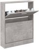 vidaXL Schuhschrank Betongrau 59x17x81 cm Holzwerkstoff 342537 Bild 3